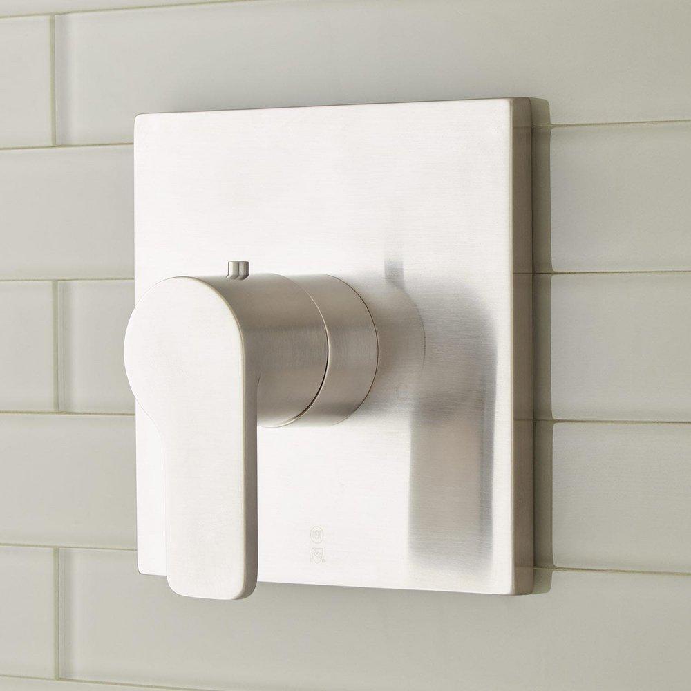 Signature Hardware Brushed Nickel Single Handle Thermostatic Valve Trim Only 