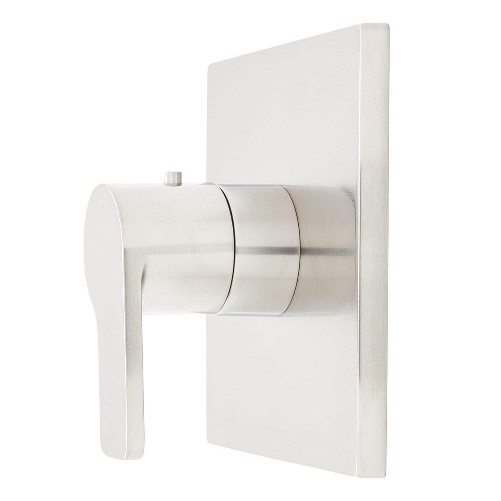 Signature Hardware Brushed Nickel Single Handle Thermostatic Valve Trim Only 