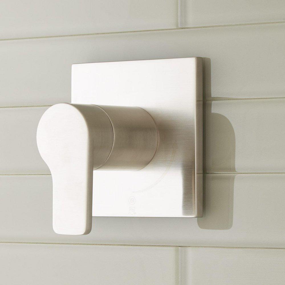 Signature Hardware Brushed Nickel Single Handle Volume Control Trim Only 