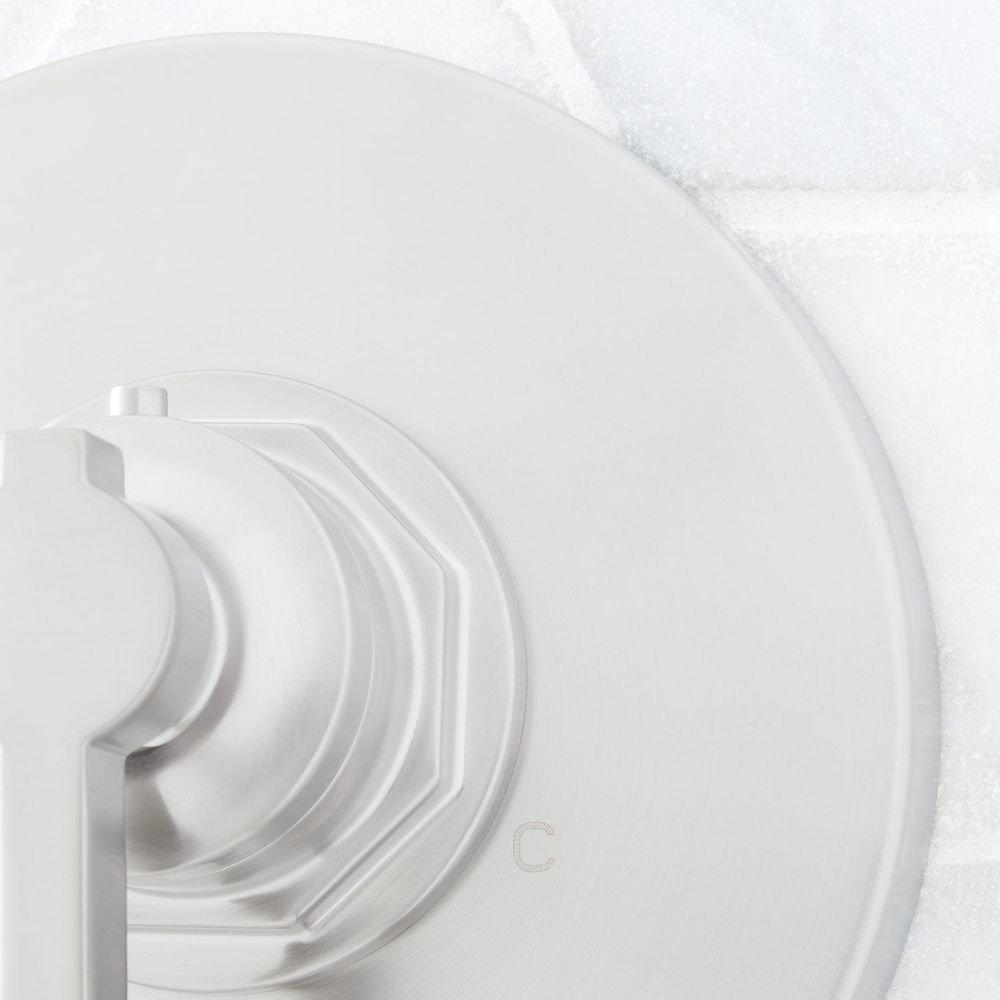 Signature Hardware Brushed Nickel Single Handle Bathtub & Shower Faucet (Trim Only) 