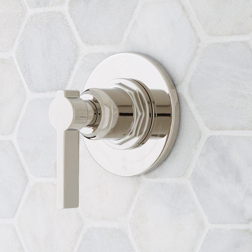 Signature Hardware Polished Nickel Single Handle Bathtub & Shower Faucet (Trim Only) 