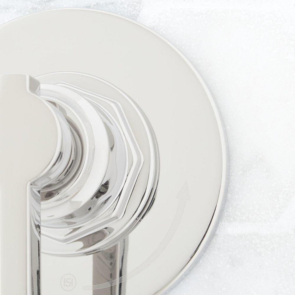 Signature Hardware Polished Nickel Single Handle Bathtub & Shower Faucet (Trim Only) 