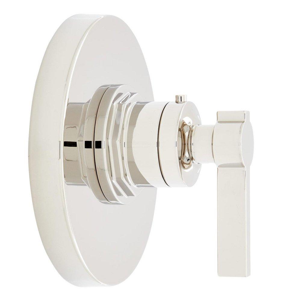 Signature Hardware Polished Nickel Single Handle Thermostatic Valve Trim Only 