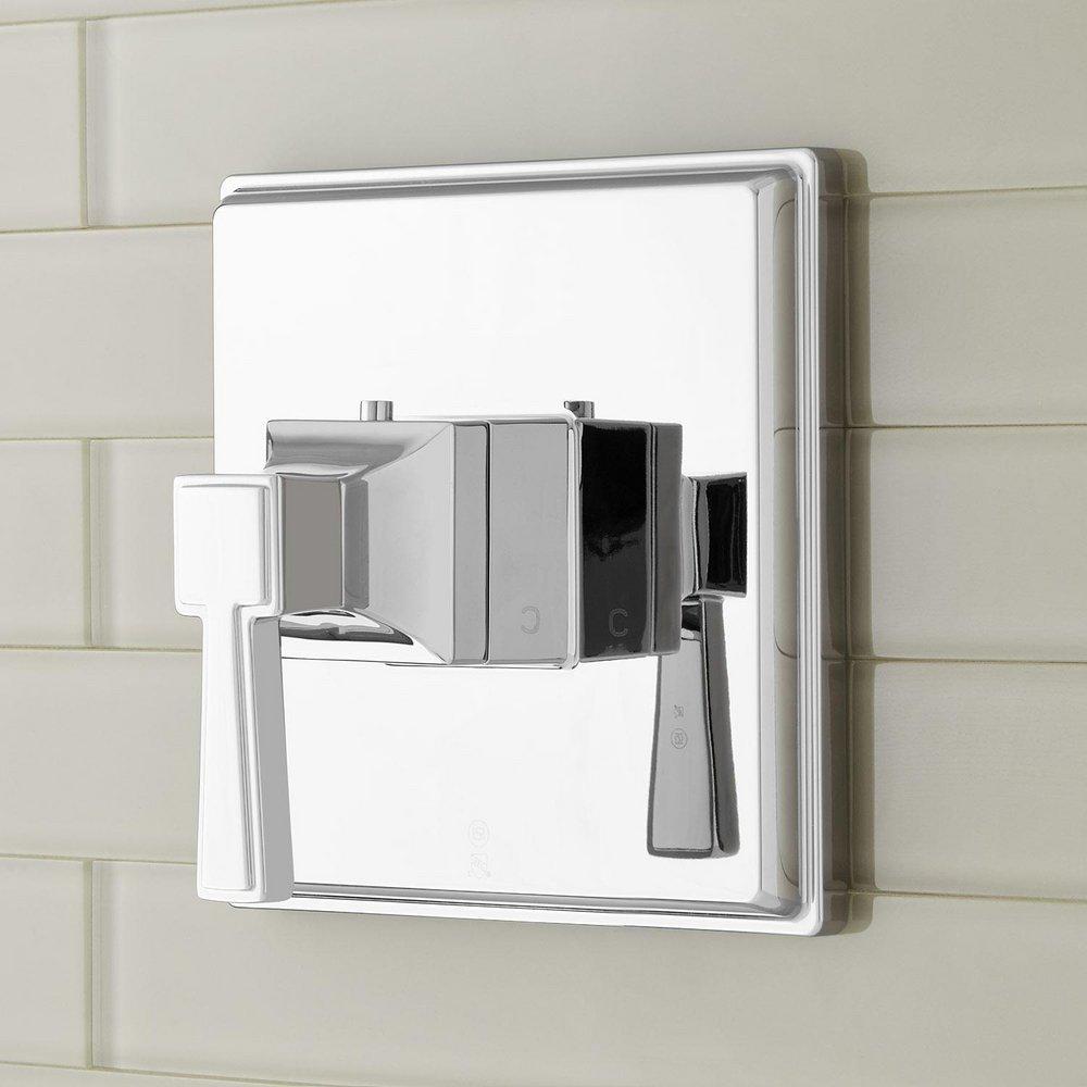 Signature Hardware Chrome Lever Handle Thermostatic Valve 