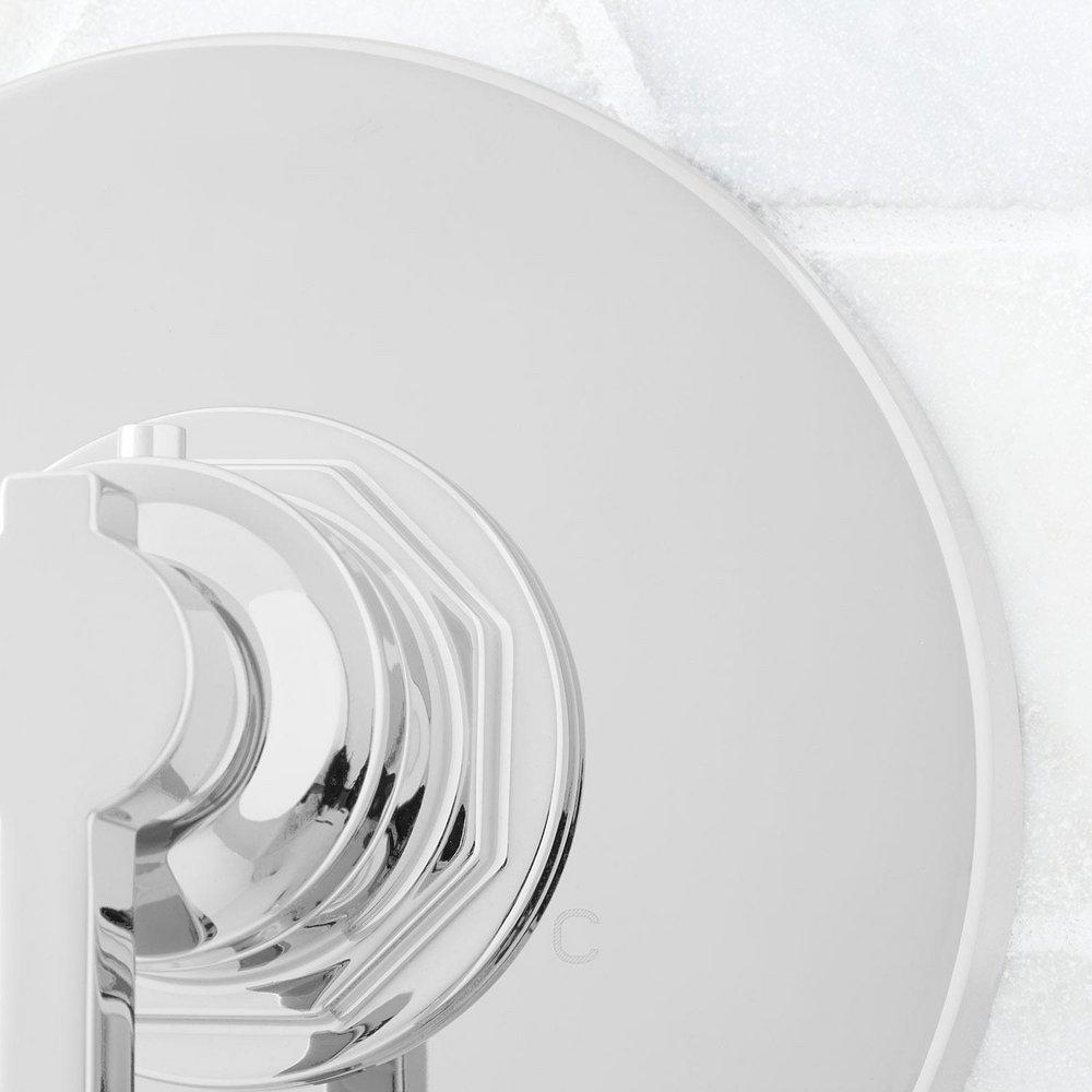 Signature Hardware Chrome Single Handle Thermostatic Valve Trim Only 
