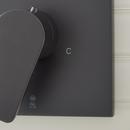 Signature Hardware Matte Black Single Handle Thermostatic Valve Trim Only 