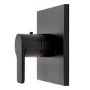 Signature Hardware Matte Black Single Handle Thermostatic Valve Trim Only 