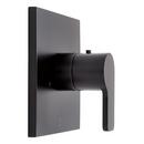 Single Handle Thermostatic Valve Trim in Matte Black (Trim Only)
