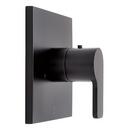 Single Handle Thermostatic Valve Trim in Matte Black