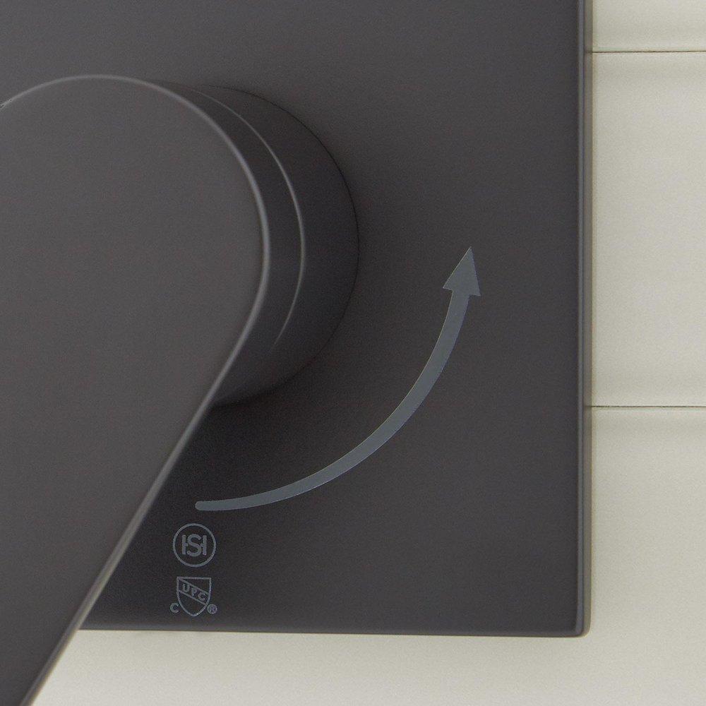Signature Hardware Matte Black Single Handle Volume Control Trim Only 