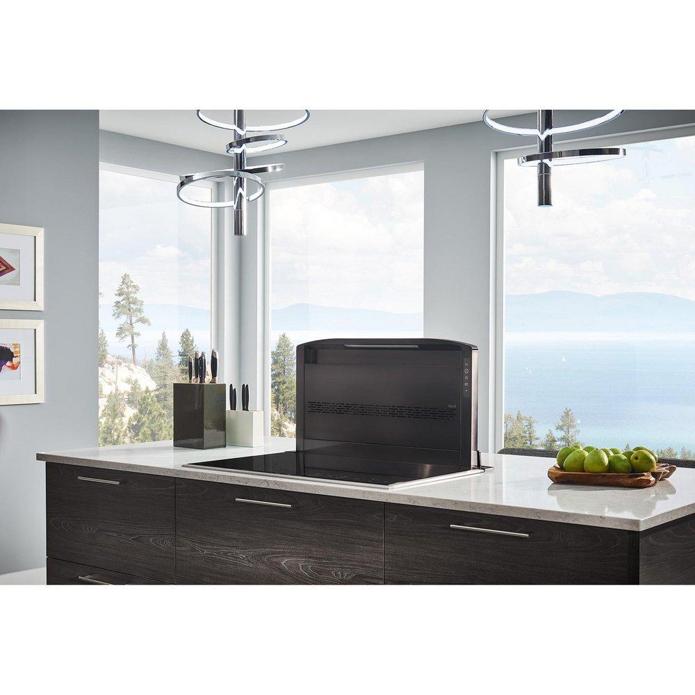 BEST&reg; Black Stainless Steel 36 in. Downdraft Range Hood 