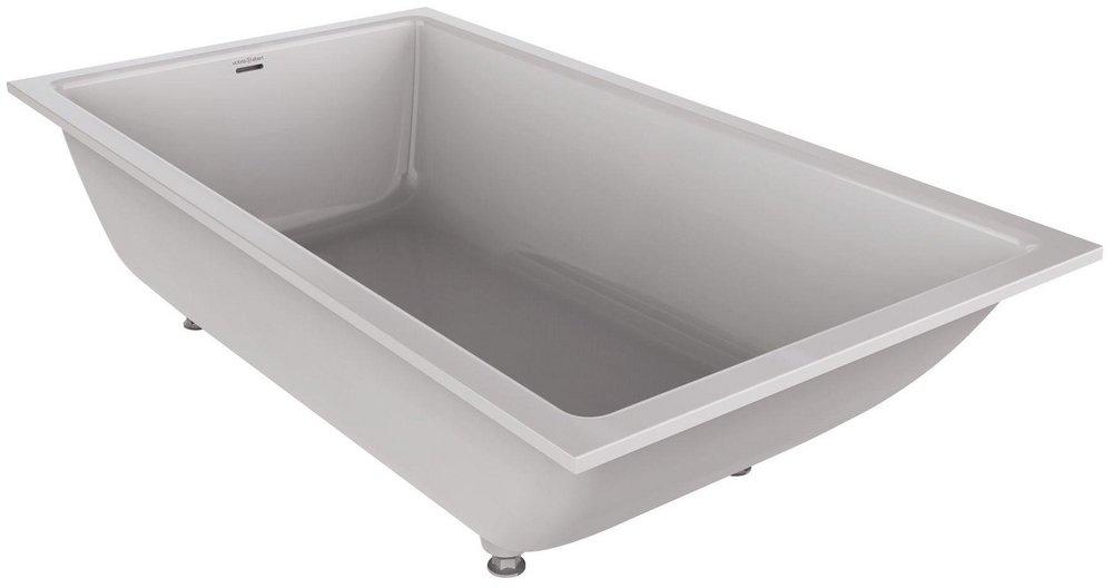 Victoria+Albert&reg; Gloss White 65 x 35-3/8 in. Soaker Drop-in Bathtub with Reversible Drain 