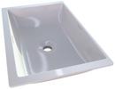 22 in. Undermount Rectangular Solid Surface Bathroom Sink in Englishcast White