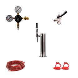 Single Tap Coffee Dispensing Kit in Stainless Steel