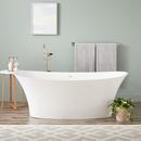 Signature Hardware White 67 x 30 in. Freestanding Bathtub 
