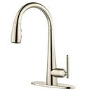 Pfister Brushed Gold Single Handle Pull Down Kitchen Faucet 