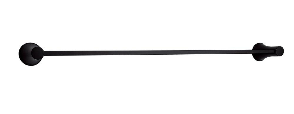 PROFLO&reg; Matte Black 24 in. Towel Bar 