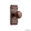 5-7/8 in. Brass Dummy Door Set Knob in Antique Brass