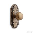 Signature Hardware Satin Brass 6-5/8 in. Brass Passage Door Set Knob 2-3/8 in. Backset 