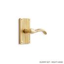 2-5/8 in. Lever Dummy Right Hand Lever Set in Brushed Nickel