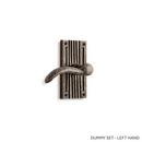 2-5/8 in. Lever Dummy Left Hand Lever Set in Antique Copper