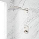 Single Handle Multi Function Shower System in Brushed Nickel