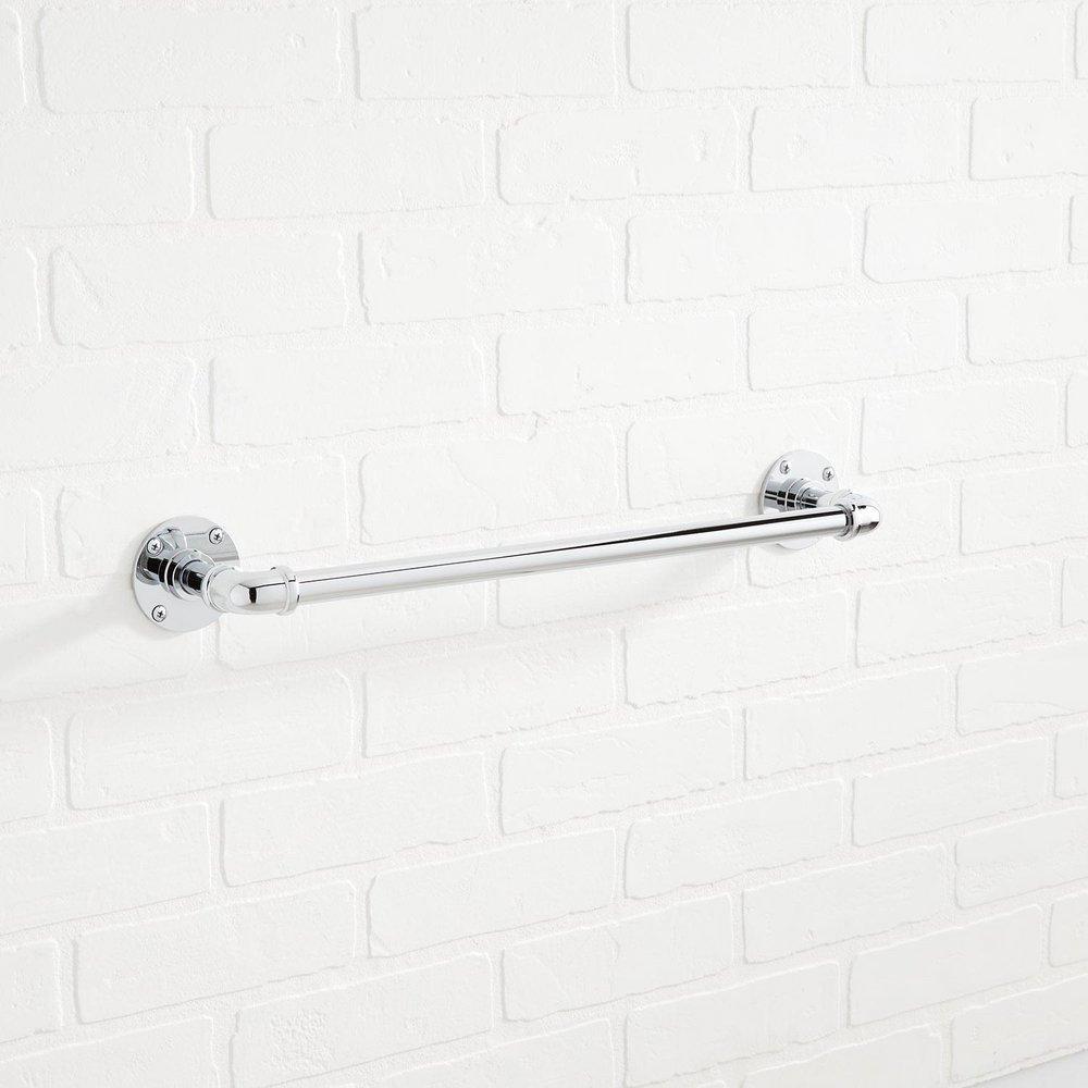 Signature Hardware Chrome 18 in. Towel Bar 