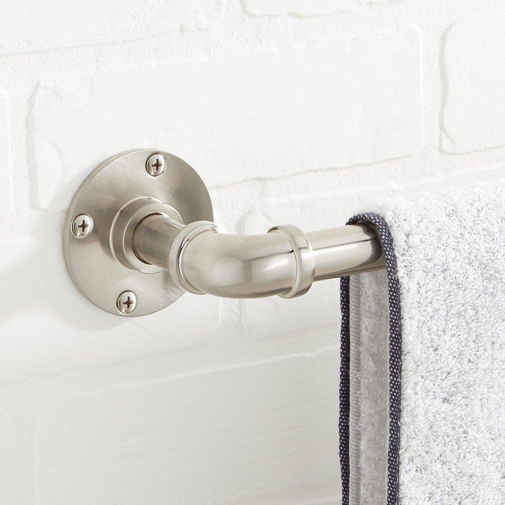 Signature Hardware Chrome 18 in. Towel Bar 