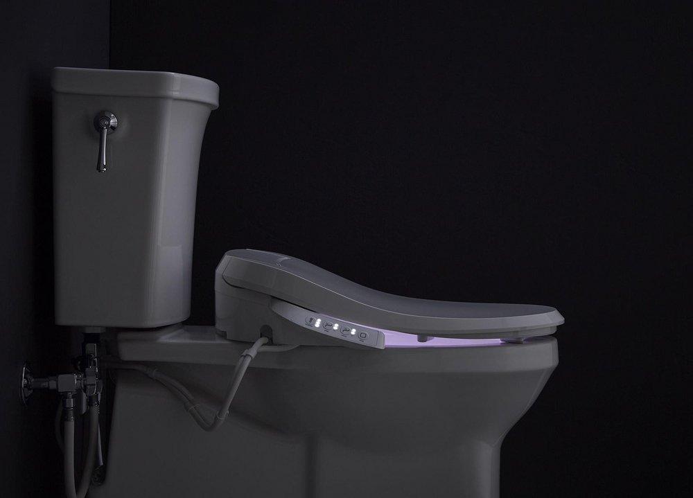 KOHLER White Elongated Closed Front Bidet 