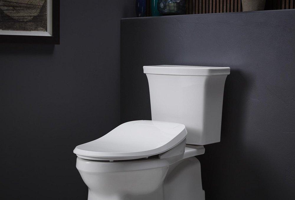 KOHLER White Elongated Closed Front Bidet 