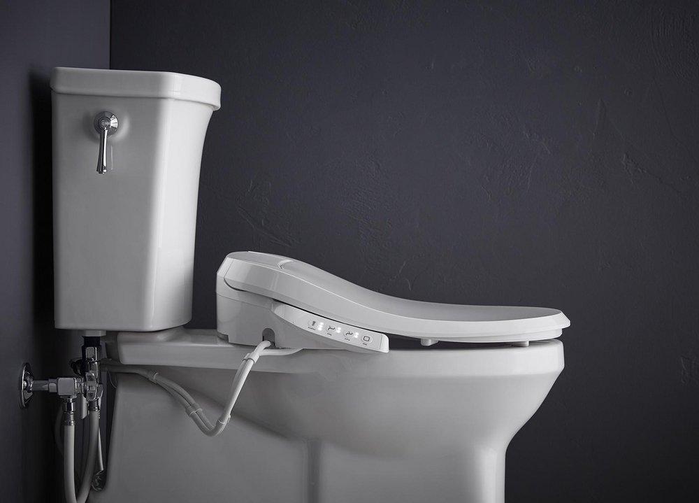 KOHLER White Elongated Closed Front Bidet 