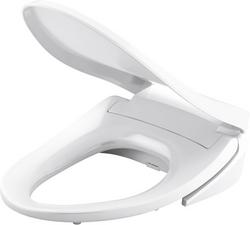 Elongated Closed Front Bidet Seat in White