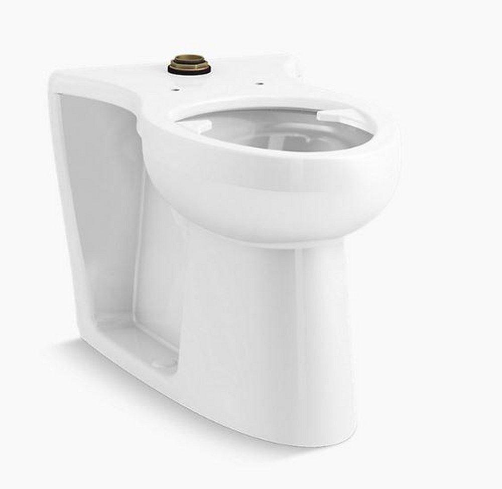 KOHLER White 1.6 gpf Elongated Floor Mount Toilet Bowl 