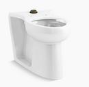 1.6 gpf Elongated Floor Mount Toilet Bowl in White