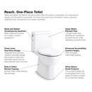 KOHLER Black 1.28 gpf Elongated Floor Mount One Piece Toilet 