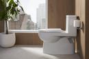 KOHLER White 1.28 gpf Elongated Floor Mount One Piece Toilet 