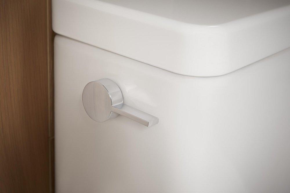 KOHLER White 1.28 gpf Elongated Floor Mount One Piece Toilet 