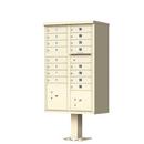 Florence Sandstone 62 in. Aluminum Cluster Box unit Mailbox 