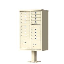 62 in. Aluminum Cluster Box unit Mailbox in Sandstone