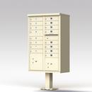 Florence Sandstone 62 in. Aluminum Cluster Box unit Mailbox 