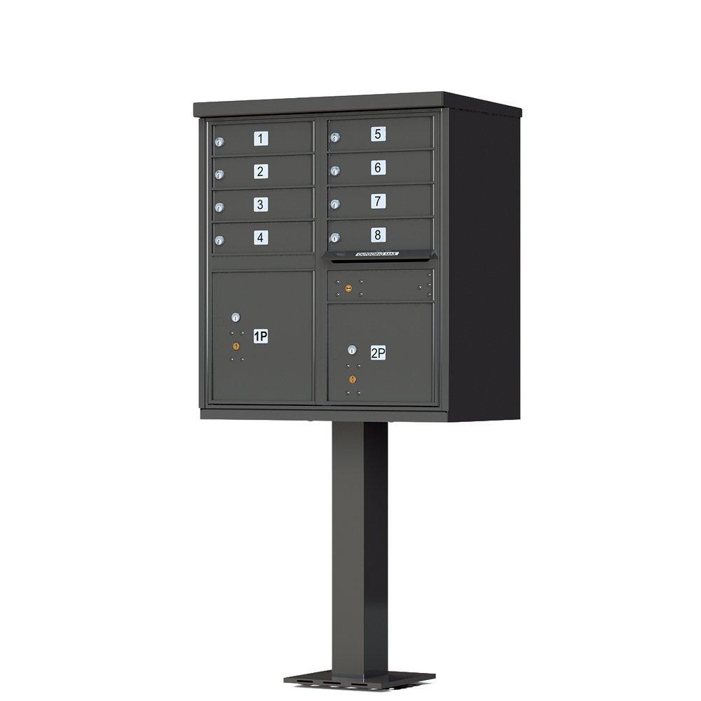 Florence Dark Bronze 62 in. Aluminum Cluster Box unit Mailbox 