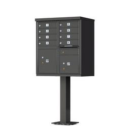 62 in. Aluminum Cluster Box unit Mailbox in Dark Bronze