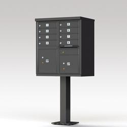 62 in. Aluminum Cluster Box unit Mailbox in Dark Bronze