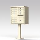 Florence Sandstone 62 in. Aluminum Cluster Box unit Mailbox 