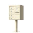 62 in. Aluminum Cluster Box unit Mailbox in Sandstone