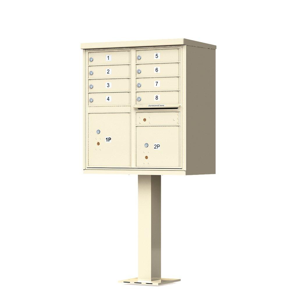 Florence Sandstone 62 in. Aluminum Cluster Box unit Mailbox 