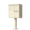62 in. Aluminum Cluster Box unit Mailbox in Sandstone