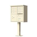Florence Sandstone 62 in. Aluminum Cluster Box unit Mailbox 