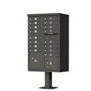 Florence Dark Bronze 62 in. Aluminum Cluster Box unit Mailbox 