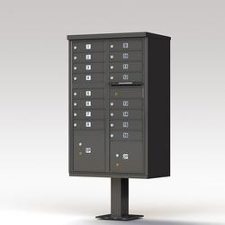 62 in. Aluminum Cluster Box unit Mailbox in Dark Bronze